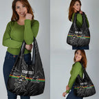 Personalized Penrith Panthers Grocery Bag Dynamic Lightning Mascot Rugby Australia