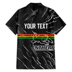 Personalized Penrith Panthers Hawaiian Shirt Dynamic Lightning Mascot Rugby Australia