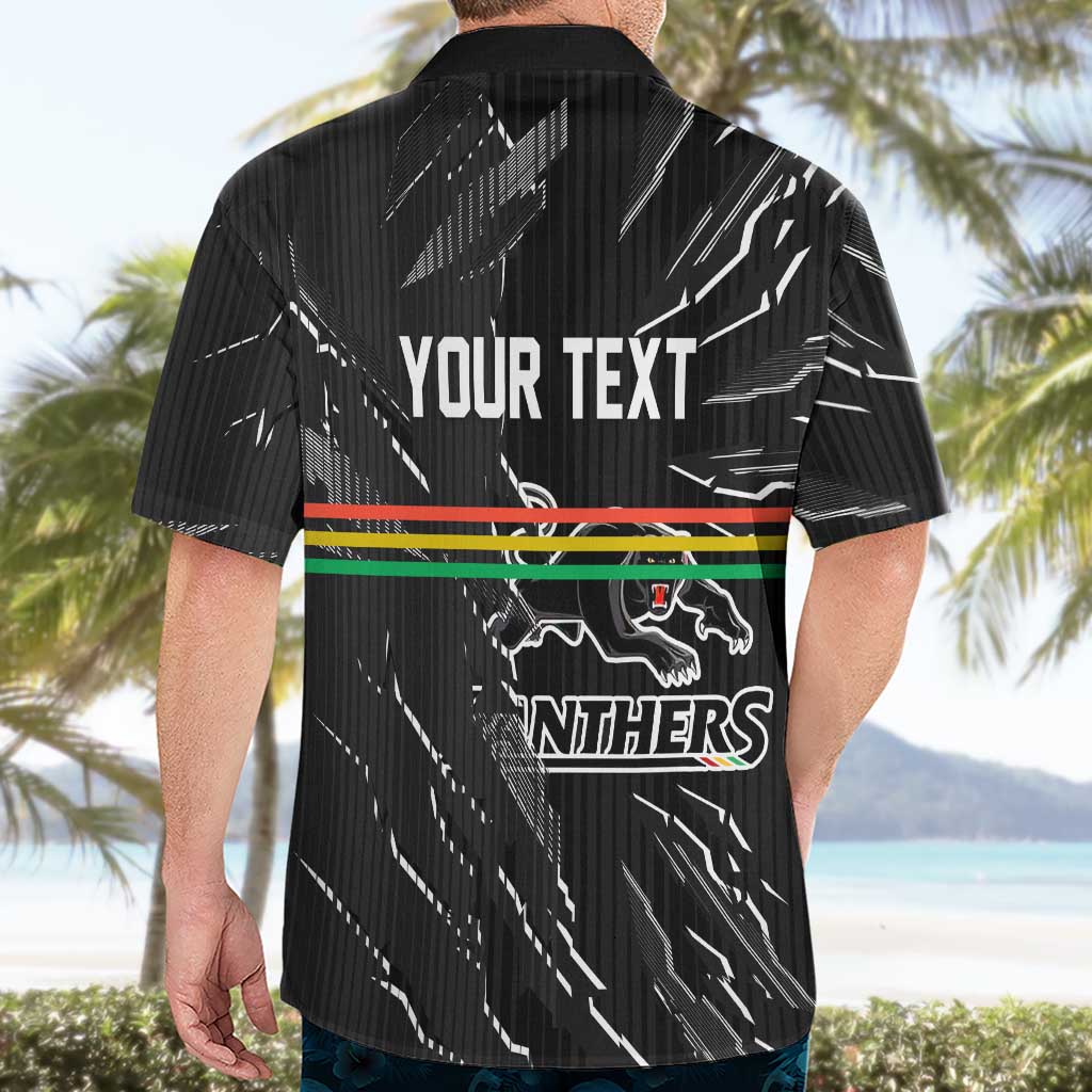 Personalized Penrith Panthers Hawaiian Shirt Dynamic Lightning Mascot Rugby Australia