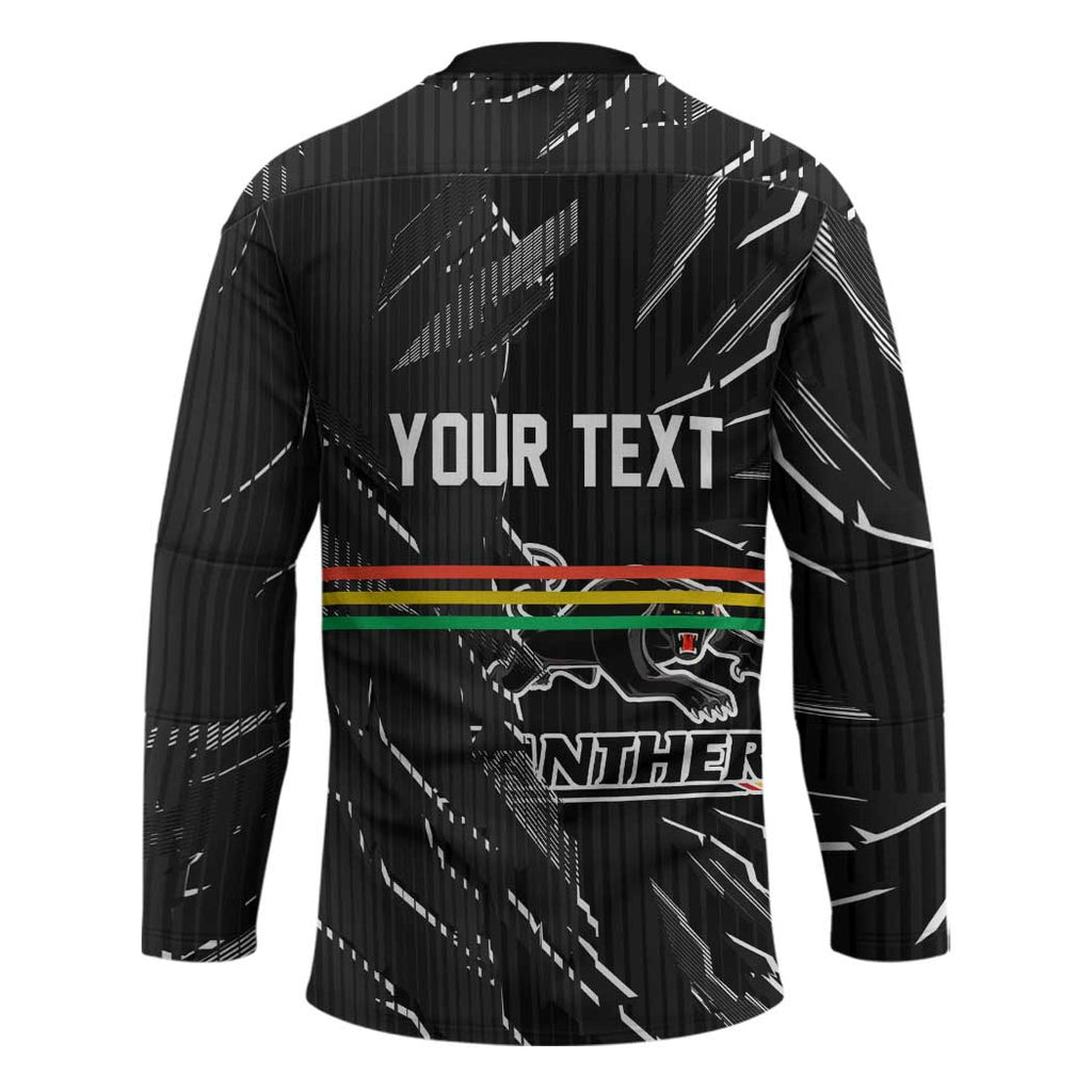 Personalized Penrith Panthers Hockey Jersey Dynamic Lightning Mascot Rugby Australia
