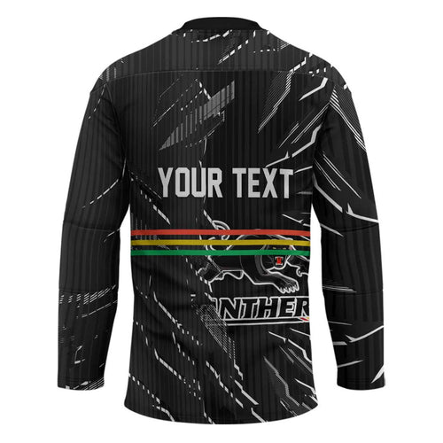 Personalized Penrith Panthers Hockey Jersey Dynamic Lightning Mascot Rugby Australia