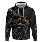 Personalized Penrith Panthers Hoodie Dynamic Lightning Mascot Rugby Australia