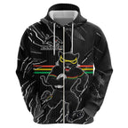 Personalized Penrith Panthers Hoodie Dynamic Lightning Mascot Rugby Australia