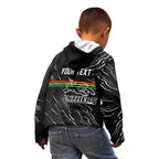 Personalized Penrith Panthers Kid Hoodie Dynamic Lightning Mascot Rugby Australia