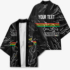 Personalized Penrith Panthers Kimono Dynamic Lightning Mascot Rugby Australia