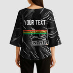 Personalized Penrith Panthers Kimono Sleeve Blouse Dynamic Lightning Mascot Rugby Australia