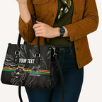 Personalized Penrith Panthers Leather Bag Dynamic Lightning Mascot Rugby Australia