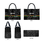 Personalized Penrith Panthers Leather Bag Dynamic Lightning Mascot Rugby Australia