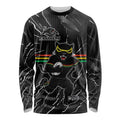 Personalized Penrith Panthers Long Sleeve Shirt Dynamic Lightning Mascot Rugby Australia