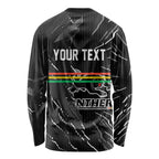 Personalized Penrith Panthers Long Sleeve Shirt Dynamic Lightning Mascot Rugby Australia