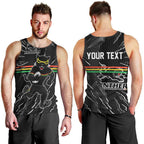 Personalized Penrith Panthers Men Tank Top Dynamic Lightning Mascot Rugby Australia