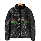 Personalized Penrith Panthers Padded Jacket Dynamic Lightning Mascot Rugby Australia