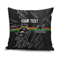 Personalized Penrith Panthers Pillow Cover Dynamic Lightning Mascot Rugby Australia