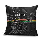 Personalized Penrith Panthers Pillow Cover Dynamic Lightning Mascot Rugby Australia