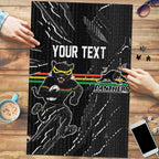 Personalized Penrith Panthers Puzzle Dynamic Lightning Mascot Rugby Australia