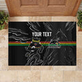 Personalized Penrith Panthers Rubber Doormat Dynamic Lightning Mascot Rugby Australia