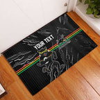 Personalized Penrith Panthers Rubber Doormat Dynamic Lightning Mascot Rugby Australia