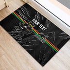 Personalized Penrith Panthers Rubber Doormat Dynamic Lightning Mascot Rugby Australia
