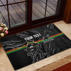 Personalized Penrith Panthers Rubber Doormat Dynamic Lightning Mascot Rugby Australia