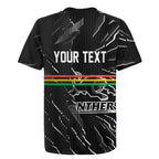 Personalized Penrith Panthers Rugby Jersey Dynamic Lightning Mascot Rugby Australia
