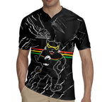 Personalized Penrith Panthers Rugby Jersey Dynamic Lightning Mascot Rugby Australia