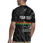 Personalized Penrith Panthers Rugby Jersey Dynamic Lightning Mascot Rugby Australia
