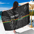 Personalized Penrith Panthers Sarong Dynamic Lightning Mascot Rugby Australia