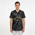 Personalized Penrith Panthers Scrub Top Dynamic Lightning Mascot Rugby Australia