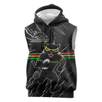 Personalized Penrith Panthers Sleeveless Hoodie Dynamic Lightning Mascot Rugby Australia