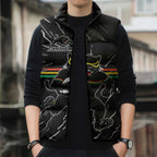 Personalized Penrith Panthers Sleeveless Puffer Jacket Dynamic Lightning Mascot Rugby Australia