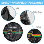Personalized Penrith Panthers Spare Tire Cover Dynamic Lightning Mascot Rugby Australia