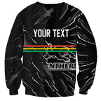 Personalized Penrith Panthers Sweatshirt Dynamic Lightning Mascot Rugby Australia