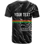 Personalized Penrith Panthers T Shirt Dynamic Lightning Mascot Rugby Australia