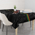 Personalized Penrith Panthers Tablecloth Dynamic Lightning Mascot Rugby Australia