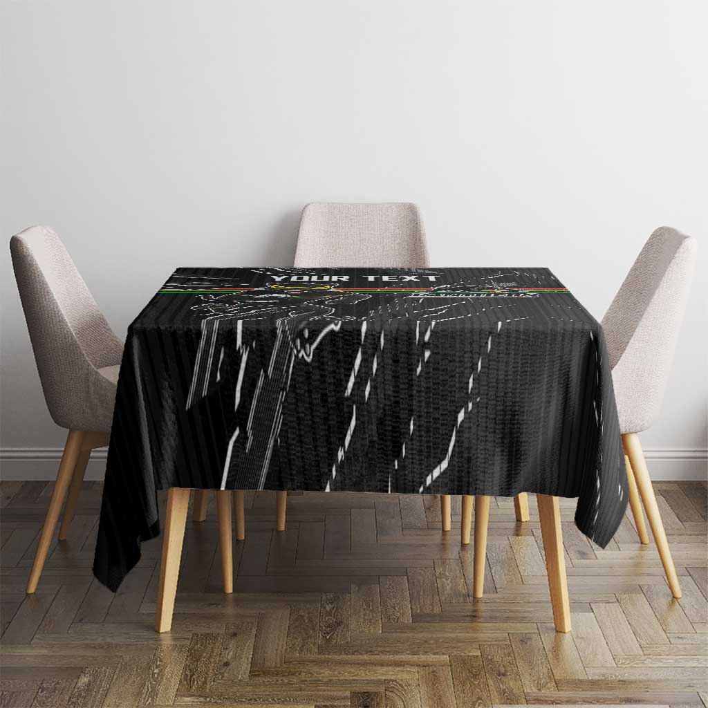 Personalized Penrith Panthers Tablecloth Dynamic Lightning Mascot Rugby Australia