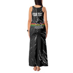 Personalized Penrith Panthers Tank Maxi Dress Dynamic Lightning Mascot Rugby Australia