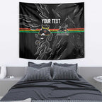 Personalized Penrith Panthers Tapestry Dynamic Lightning Mascot Rugby Australia