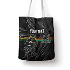 Personalized Penrith Panthers Tote Bag Dynamic Lightning Mascot Rugby Australia