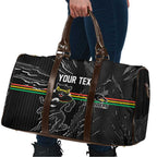 Personalized Penrith Panthers Travel Bag Dynamic Lightning Mascot Rugby Australia