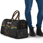 Personalized Penrith Panthers Travel Bag Dynamic Lightning Mascot Rugby Australia