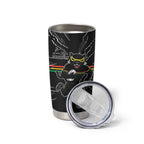 Personalized Penrith Panthers Tumbler Cup Dynamic Lightning Mascot Rugby Australia