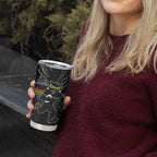 Personalized Penrith Panthers Tumbler Cup Dynamic Lightning Mascot Rugby Australia