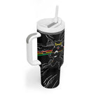 Personalized Penrith Panthers Tumbler With Handle Dynamic Lightning Mascot Rugby Australia