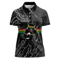 Personalized Penrith Panthers Women Polo Shirt Dynamic Lightning Mascot Rugby Australia