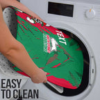 Personalized South Sydney Rabbitohs Bathroom Set Dynamic Lightning Mascot Rugby Australia