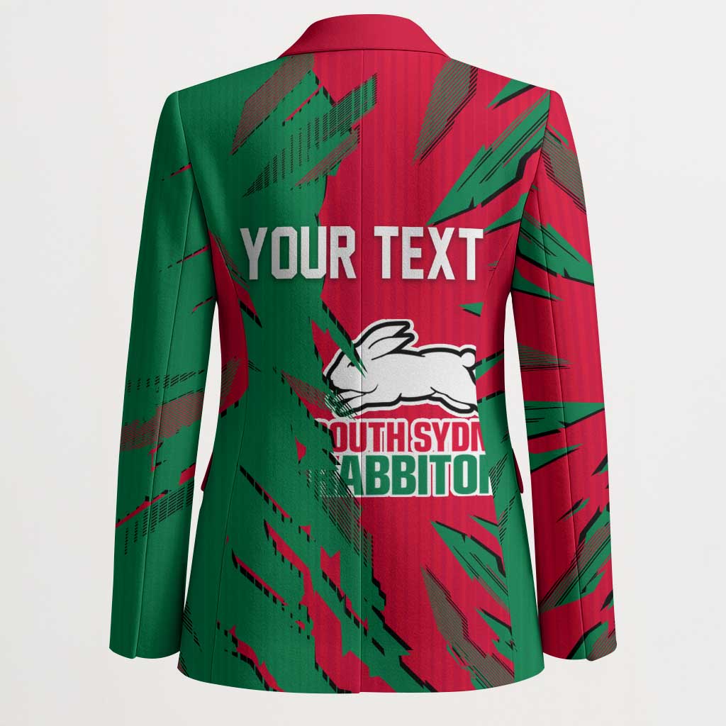 Personalized South Sydney Rabbitohs Blazer Dynamic Lightning Mascot Rugby Australia