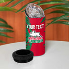 Personalized South Sydney Rabbitohs 4 in 1 Can Cooler Tumbler Dynamic Lightning Mascot Rugby Australia