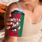 Personalized South Sydney Rabbitohs 4 in 1 Can Cooler Tumbler Dynamic Lightning Mascot Rugby Australia