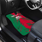 Personalized South Sydney Rabbitohs Car Mats Dynamic Lightning Mascot Rugby Australia