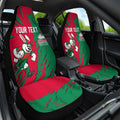 Personalized South Sydney Rabbitohs Car Seat Cover Dynamic Lightning Mascot Rugby Australia